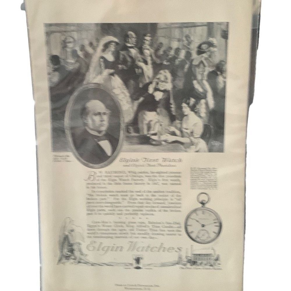 Vintage 1921 Elgin Watches Elgin’s First Watch Ad Advertisement